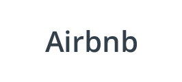 Schriftzug Airbnb